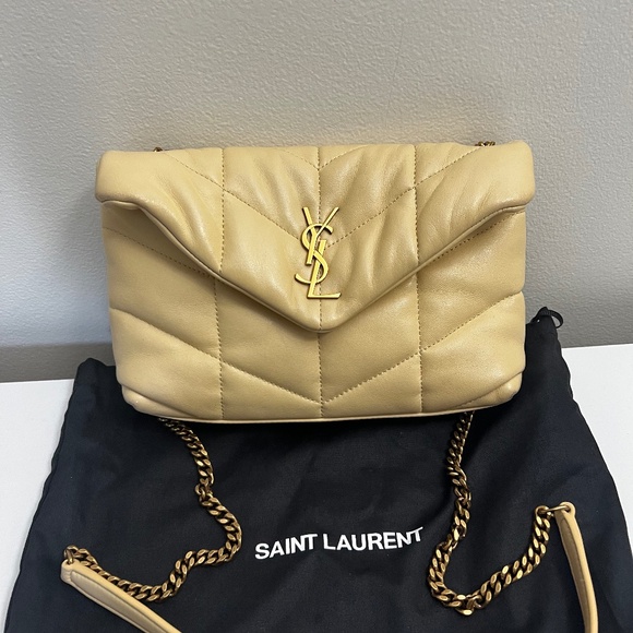 Saint Laurent Mini Puffer in Quilted Leather - Picture 1 of 17